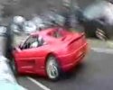 Accident avec une Ferrari